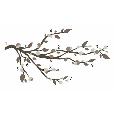 Mod Branch Peel And Stick Wall Decal - RoomMates 3 Mod Branch Peel And Stick Wall Decal - RoomMates