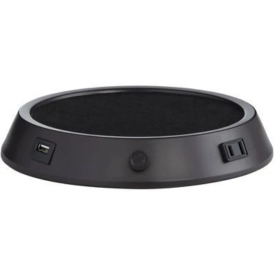 360 Lighting Helene Country Cottage Table Lamp 26" High Cream White Ceramic With Dimmable USB Workstation Base Tan Drum Linen For Living Room Desk 4 360 Lighting Helene Country Cottage Table Lamp 26" High Cream White Ceramic With Dimmable USB Workstation Base Tan Drum Linen For Living Room Desk - Image 2