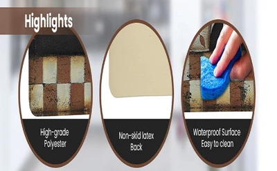 J&V TEXTILES 18" X 30" Cushioned Kitchen Floor Standing Mat (Rich Espresso) 4 J&V TEXTILES 18" X 30" Cushioned Kitchen Floor Standing Mat (Rich Espresso) - Image 2