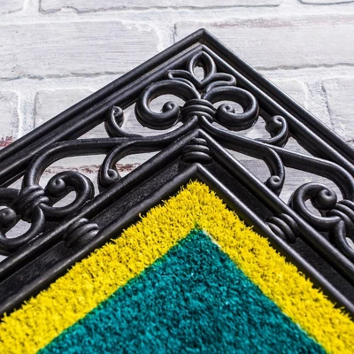 Evergreen Dallas Cowboys Indoor Outdoor Coir DoorMat - 1'4"x2'4" Black 3 Evergreen Dallas Cowboys Indoor Outdoor Coir DoorMat - 1'4"x2'4" Black