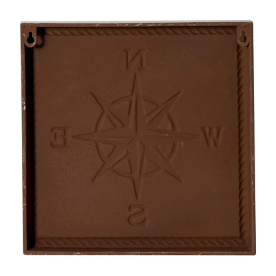 Set Of 4 Metal Sail Boat Speckled Wall Decors With Anchor Compass And Ship Wheel Cream - Olivia & May 7 Set Of 4 Metal Sail Boat Speckled Wall Decors With Anchor Compass And Ship Wheel Cream - Olivia & May - Image 5