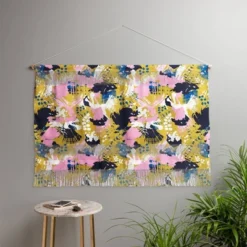 47" X 32" Large Marta Barragan Camarasa Abstract Brushstrokes 03 Fiber Wall Hanging - Deny Designs