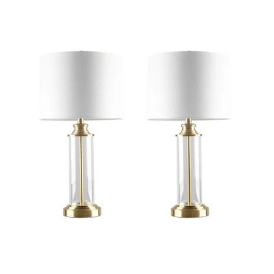 Set Of 2 Clarity Glass Table Lamp Gold - 510 Design 6 Set Of 2 Clarity Glass Table Lamp Gold - 510 Design - Image 4