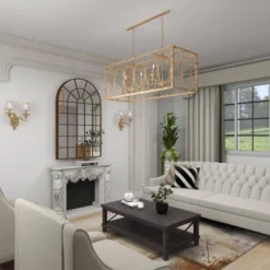 Vintage Metal Chandelier Gold - Olivia & May -Home Decor Store GUEST 68fcfb99 1282 48e2 867a 0912b2c75794