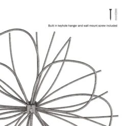 Hastings Home Metallic Wire Layered Flower Hanging Accent Art - Silver/Gold -Home Decor Store GUEST 6927f4d1 2d97 4eff a1fe 92d0fde35d35