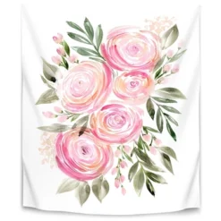 Watercolor Ranunculus In Pink By Blursbyai Wall Tapestry - Americanflat -Home Decor Store GUEST 692c8cf7 656a 4dd2 a44c c959fe10189f