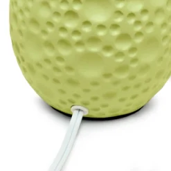 14.17" Traditional Ceramic Texture Thumbprint Tear Drop Table Desk Lamp With Tapered White Shade Green - Creekwood Home -Home Decor Store GUEST 6b305aa0 bb4c 44f1 8158 8505fb7580bd