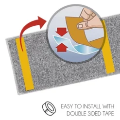 SussexHome Floral Design Cotton Anti-Slip Stair Treads, 9” X 28“ -Home Decor Store GUEST 6b3d7c39 3da2 41bb 9a1f 07b2341ec680