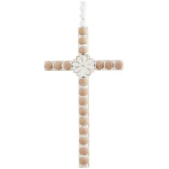 Set Of 3 Wood Biblical Carved Beaded Crosses Wall Decors With Rope Hanger Light Brown - Olivia & May -Home Decor Store GUEST 6bc884d2 8218 4166 8ef7 fbb0a98b5aaf