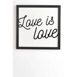 Eyesasdaggers Love Is Love Framed Wall Canvas Black/White - Deny Designs -Home Decor Store GUEST 6cecc4c8 12ac 47ad aeac 6f07eb1b4f55