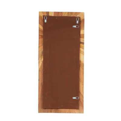 Teak Wood Starburst Handmade Radial Wall Decor Brown - Olivia & May 14 Teak Wood Starburst Handmade Radial Wall Decor Brown - Olivia & May - Image 12