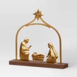 3pc Metal Christmas Nativity Scene Figurine Set - Wondershop™ Gold -Home Decor Store GUEST 6f71a657 af48 4636 9ecb 15d0d7e15980