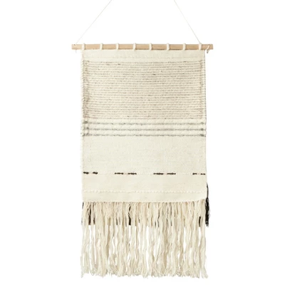 Saro Lifestyle Textured Woven Wall Hanging, 20"x36", Natural 3 Saro Lifestyle Textured Woven Wall Hanging, 20"x36", Natural