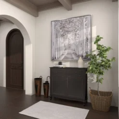 Canvas Landscape Trees Framed Wall Art With Silver Frame White - Olivia & May -Home Decor Store GUEST 70b73ffe 590d 4fd3 9363 16f62448afb4