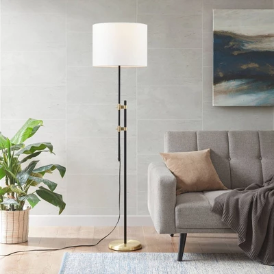 Ellsworth Asymmetrical Floor Lamp Black/Gold - Hampton Hill 5 Ellsworth Asymmetrical Floor Lamp Black/Gold - Hampton Hill - Image 3