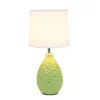 14.17" Traditional Ceramic Texture Thumbprint Tear Drop Table Desk Lamp With Tapered White Shade Green - Creekwood Home 1 14.17" Traditional Ceramic Texture Thumbprint Tear Drop Table Desk Lamp With Tapered White Shade Green - Creekwood Home -Home Decor Store GUEST 7154473e 4230 4365 be85 0c92ddc82b62