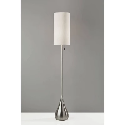 Christina Floor Lamp Brushed Steel - Adesso 4 Christina Floor Lamp Brushed Steel - Adesso - Image 2