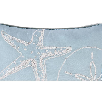 C&F Home 13.5" X 13.5" Beach Shells Embroidered Throw Pillow 3 C&F Home 13.5" X 13.5" Beach Shells Embroidered Throw Pillow