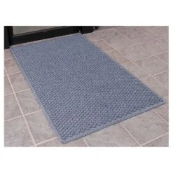 4'x6' Solid Dotted Doormat Blue - HomeTrax -Home Decor Store GUEST 74987a39 fd08 4a14 ab29 3353deae0d49