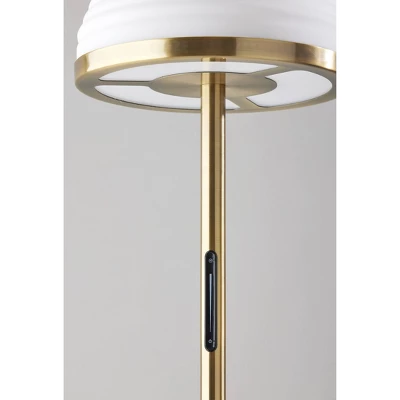 Juliana Floor Lamp With Smart Switch Antique Brass (Includes LED Light Bulb) - Adesso 3 Juliana Floor Lamp With Smart Switch Antique Brass (Includes LED Light Bulb) - Adesso