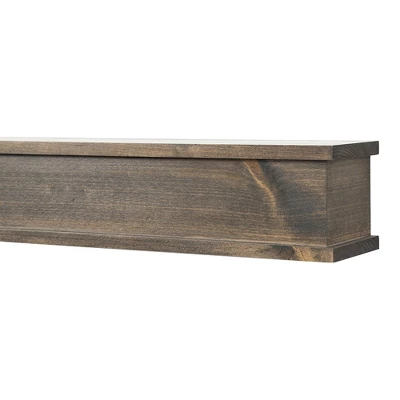 Modern Ember Cody Wood Fireplace Mantel Shelf With Top & Bottom Molding 3 Modern Ember Cody Wood Fireplace Mantel Shelf With Top & Bottom Molding