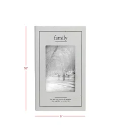 4X6 Inch "Family" Picture Box White Fabric, MDF & Glass By Foreside Home & Garden 17 4X6 Inch "Family" Picture Box White Fabric, MDF & Glass By Foreside Home & Garden -Home Decor Store GUEST 761fadac 0c18 4df6 9435 2b74c6af7326