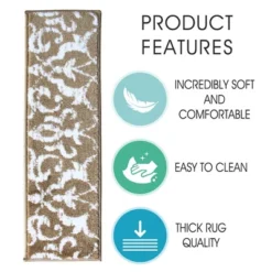 Sussexhome Floral Collection Anti-Slip Carpet Stair Treads, 9" X 28" -Home Decor Store GUEST 78c9abe3 d650 4350 b3ec 1c3dcb0b160f