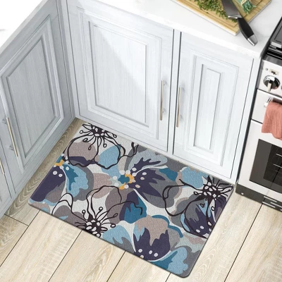 World Rug Gallery Modern Large Floral Anti Fatigue Standing Mat 3 World Rug Gallery Modern Large Floral Anti Fatigue Standing Mat