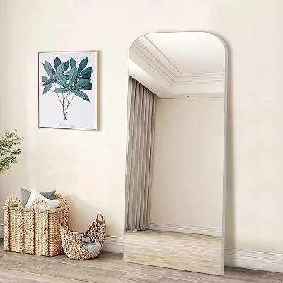Krissy 64"×21" Designer Style Arch Wall Mirror- Aluminum Frame For Living Room, Bedroom, And Bathroom Décor-The Pop Home 3 Krissy 64"×21" Designer Style Arch Wall Mirror- Aluminum Frame For Living Room, Bedroom, And Bathroom Décor-The Pop Home