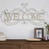 Metal Cutout- Welcome Decorative Wall Sign-3D Word Art Home Accent Decor-Perfect For Modern Rustic Or Vintage Farmhouse Style By Hastings Home -Home Decor Store GUEST 7a1e846d 0014 42dc b096 d789951a3f83