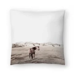 Lonely Horse By Tanya Shumkina Throw Pillow - Americanflat -Home Decor Store GUEST 7cf77ea8 132e 44c0 bee8 9e07dc1c42f9