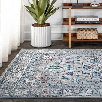 Modern Persian Vintage Medallion Runner Rug - JONATHAN Y 4 Modern Persian Vintage Medallion Runner Rug - JONATHAN Y - Image 2