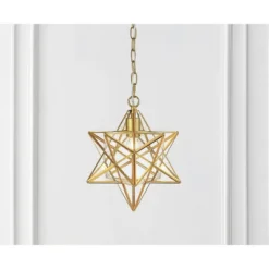 12" Stella Moravian Star Metal/Clear Glass LED Pendant - Jonathan Y 13 12" Stella Moravian Star Metal/Clear Glass LED Pendant - Jonathan Y -Home Decor Store GUEST 7f245a2a 7035 445c bb45 f704a5e09957
