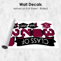 Big Dot Of Happiness Maroon Class Of 2023 Graduation Party Wall Decals Set Of 20 -Home Decor Store GUEST 8029191c 83c3 411b a459 38810e3b1872