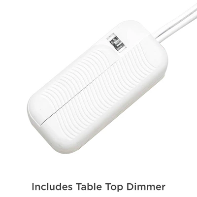 Possini Euro Design Karen Modern Table Lamp 36" Tall Dark Gold Glass With Table Top Dimmer Off White Fabric Drum Shade For Bedroom Living Room Bedside 6 Possini Euro Design Karen Modern Table Lamp 36" Tall Dark Gold Glass With Table Top Dimmer Off White Fabric Drum Shade For Bedroom Living Room Bedside - Image 4