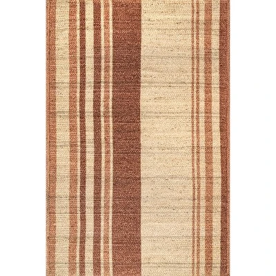 NuLOOM Rubi Braided Stripes Jute Area Rug 10 NuLOOM Rubi Braided Stripes Jute Area Rug - Image 8