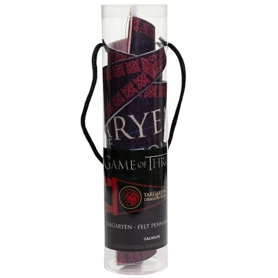 Calhoun Sportswear Game Of Thrones 8.5"x21" House Targaryen Felt Wall Pennant 4 Calhoun Sportswear Game Of Thrones 8.5"x21" House Targaryen Felt Wall Pennant - Image 2