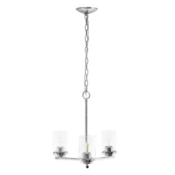 3-Light 15" Classic Contemporary Clear Glass/Metal Hanging Pendant Chandelier - Lalia Home 31 3-Light 15" Classic Contemporary Clear Glass/Metal Hanging Pendant Chandelier - Lalia Home -Home Decor Store GUEST 824f9088 b222 463c 93ab 8cf0bb2b85b3