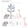 Lambs & Ivy Jazzy Jungle Elephant/Zebra/Giraffe/Tree Wall Decals/Stickers -Home Decor Store GUEST 82a40f0b 54a8 47da a67b f03c2bb4b6f3