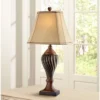 Regency Hill Traditional Table Lamp 28.5" Tall Carved Two Tone Brown Urn Shaped Beige Fabric Shade For Living Room Family Bedroom Bedside 2 Regency Hill Traditional Table Lamp 28.5" Tall Carved Two Tone Brown Urn Shaped Beige Fabric Shade For Living Room Family Bedroom Bedside -Home Decor Store GUEST 82f24f84 6a63 4152 b6d8 941be0742c9b