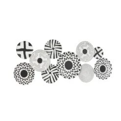 Metal Plate Wall Decor With Black Patterns Black - Olivia & May 8 Metal Plate Wall Decor With Black Patterns Black - Olivia & May -Home Decor Store GUEST 83eef9eb a3d0 47ab 94c2 40e5ad5607fd