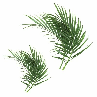 Palm Leaf Peel And Stick Giant Wall Decal Green - RoomMates 3 Palm Leaf Peel And Stick Giant Wall Decal Green - RoomMates