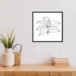 16" X 16" Foliage Contour III By Annie Warren Framed Canvas Wall Art - Amanti Art -Home Decor Store GUEST 847f9e4a cb16 409f 8ea8 0b7d10cc49c1
