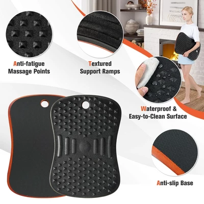 Costway Anti Fatigue Wobble Balance Board Mat W/ Massage Points For Standing Desk Workout 3 Costway Anti Fatigue Wobble Balance Board Mat W/ Massage Points For Standing Desk Workout
