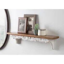 28" X 6" Abberly Wood Decorative Wall Shelf Rustic Brown - Kate & Laurel All Things Decor -Home Decor Store GUEST 86e24278 4fb0 4c53 b685 19a2c39138df