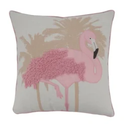 Saro Lifestyle Flamingo Design Throw Pillow With Down Filling -Home Decor Store GUEST 879b54e1 f1c1 42bd 8619 098f6e15ae80