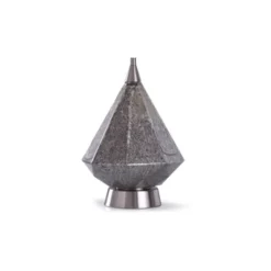 Rochford Diamond Shape Glass Table Lamp With Tapered Drum Shade Silver - StyleCraft -Home Decor Store GUEST 89269ff8 3b6a 4087 8542 8755b3ab9593