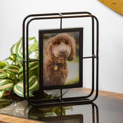 Sullivans Abstract Wire Tabletop Frame 10.25"H Black 4 Sullivans Abstract Wire Tabletop Frame 10.25"H Black - Image 2