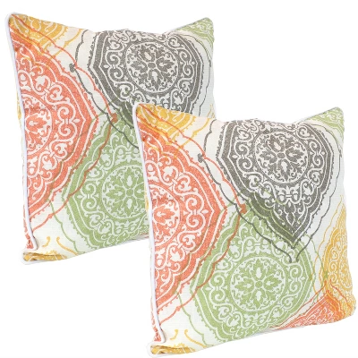 Sunnydaze Decor Sunnydaze Indoor/Outdoor Square Accent Decorative Throw Pillows For Patio Or Living Room Furniture - 16" - 2pc 12 Sunnydaze Decor Sunnydaze Indoor/Outdoor Square Accent Decorative Throw Pillows For Patio Or Living Room Furniture - 16" - 2pc - Image 10