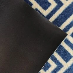 2'x3' ColorStar Deco Grid Door Mat Navy - Bungalow Flooring -Home Decor Store GUEST 8c510769 1f12 4d10 a08a 3f3c31c4b71b